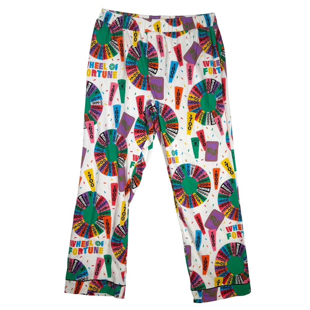 Bed Head PJs Wheel of Fortune Pajama Pants Large Multicolor